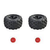 Hosim 2PCS 1:16 RC Car Tires&Wheel Rim Rubber for H07 RC Monster Truck 16300R
